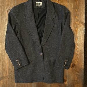 FORENZA Grey Wool Blazer Womens size 10